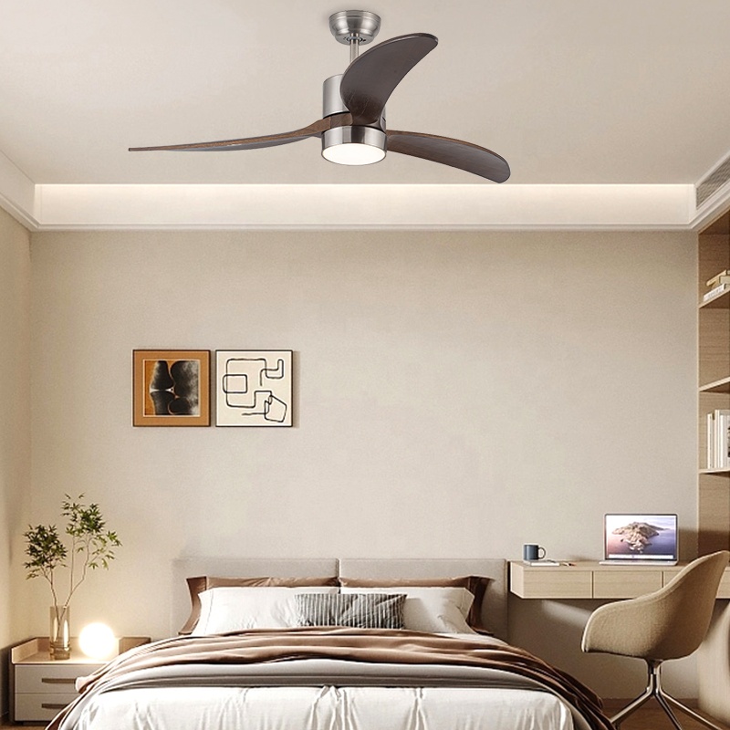 Ceiling Fan Led 3 Blade Modern - 현대식 52인치 3개의 원목 날개 DC