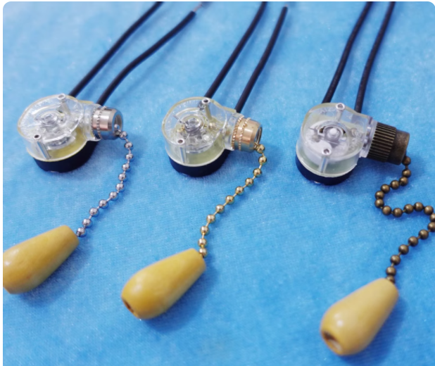 Ceiling Fan Pull Chain Switch - 3A 250VAC 순간 동작 천장 선풍기