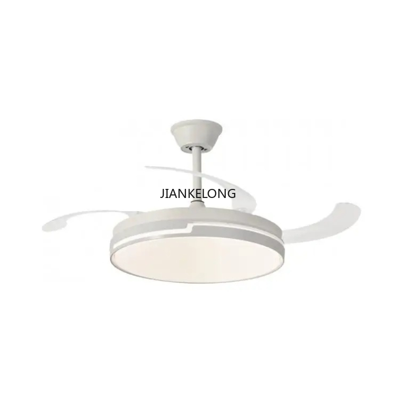 Smart Ceiling Fan With Light Remote - 나르비 화이트 천장 선풍기, 투명 접이식