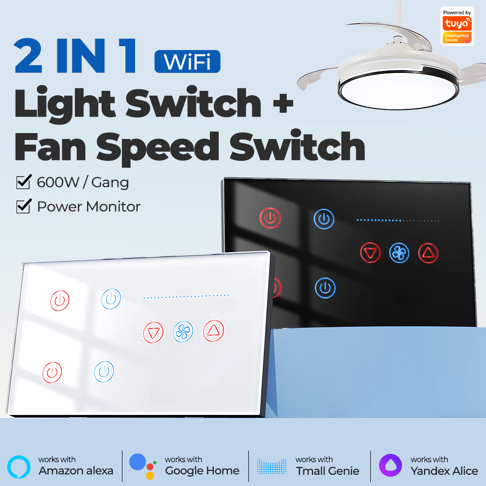 Smart Ceiling Fan Alexa Wifi - Zigbee WIFI 스마트 벽 스위치 천장