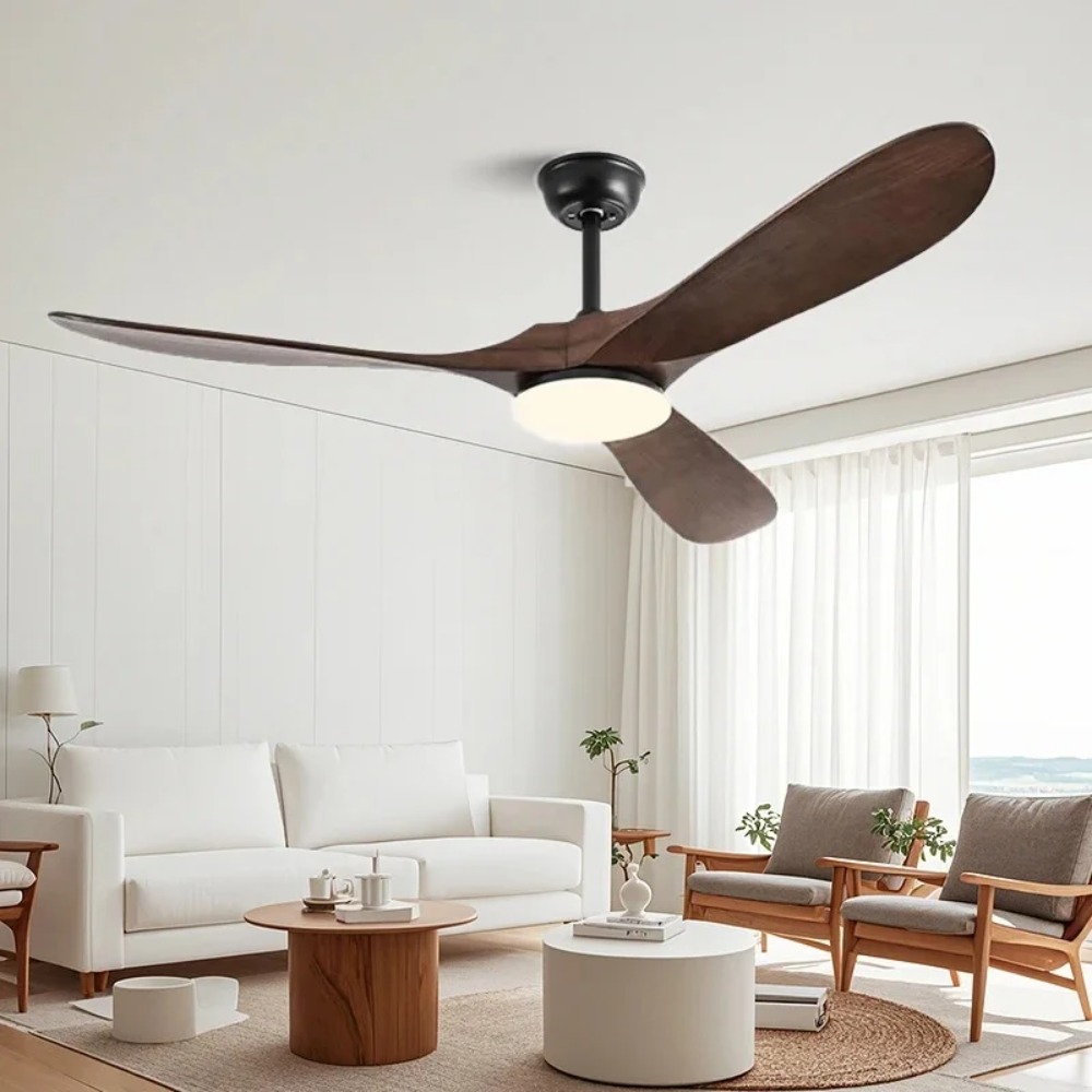 Ceiling Fan 60 Inch Industrial - 60인치 빈티지 나무 천장 선풍기 리모컨