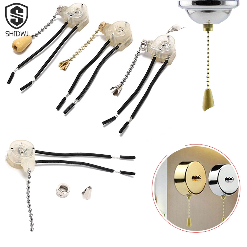 Ceiling Fan Pull Chain Switch - 범용 천장 팬 램프 당김 스위치