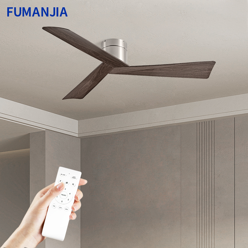 Ceiling Fan With Remote Control Reversible - 푸만지아 42/52인치 3날개 레트로 스타일 ABS