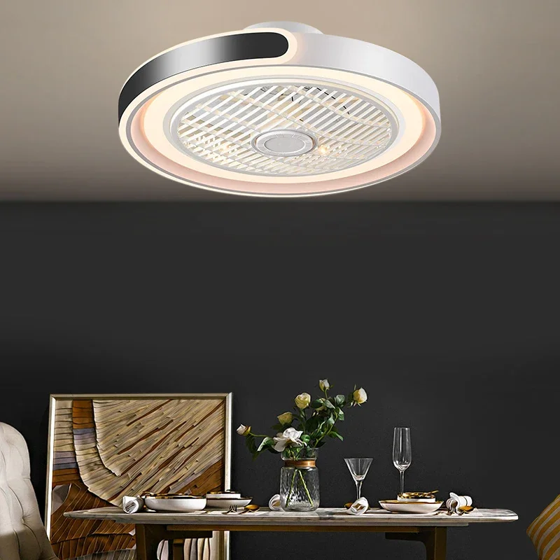 Smart Ceiling Fan With Light Remote - 현대 새로운 스마트 팬 라이트 거실
