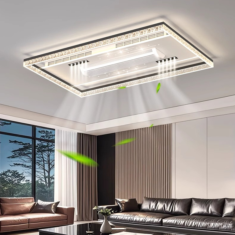 Ceiling Fan Led 3 Blade Modern - 현대적인 거실용 날개 없는 천장 팬,