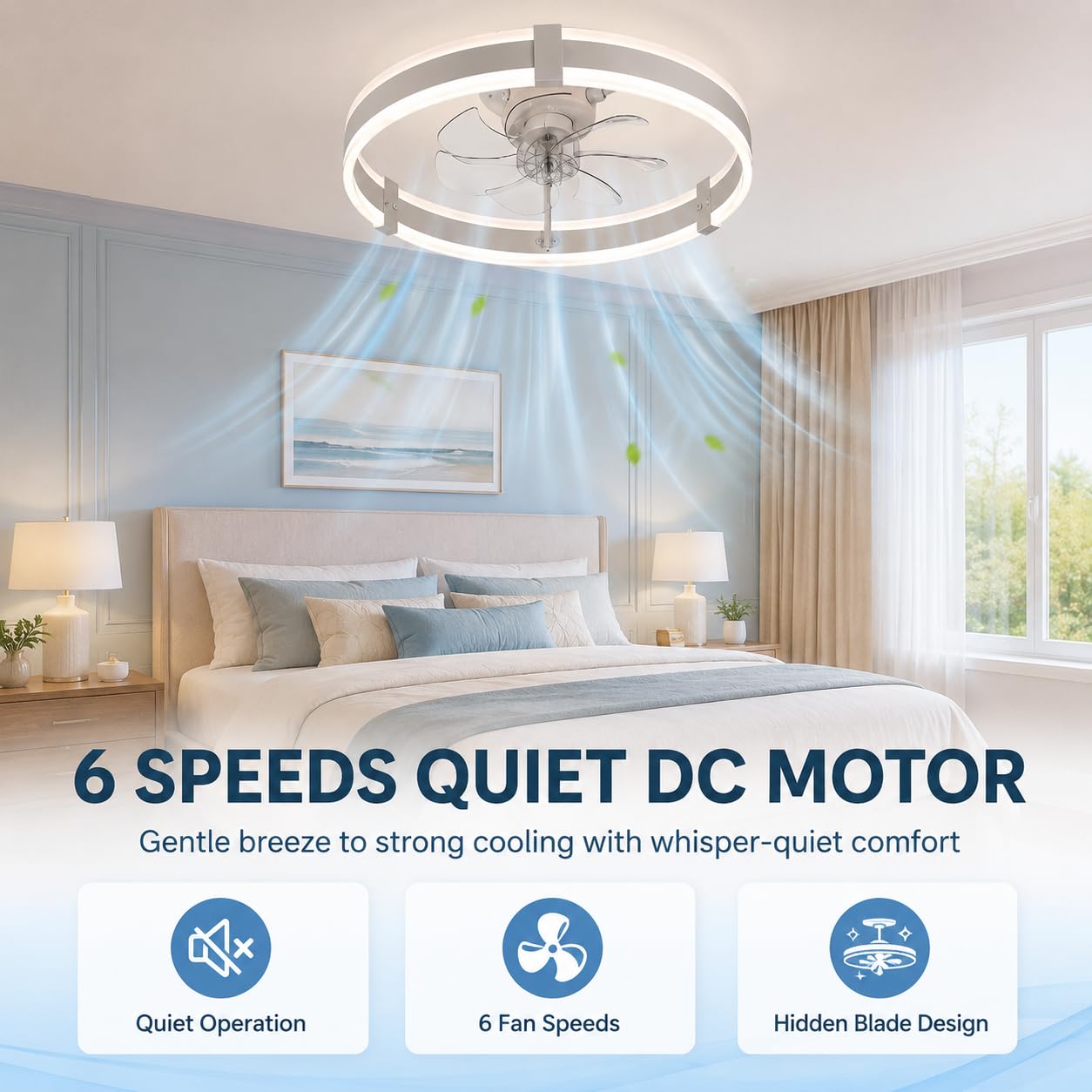 20인치 천장 선풍기(조명 및 리모컨 포함) 블랙 메탈 - Ceiling Fan Low Profile Flush Mount 리뷰 및 가격