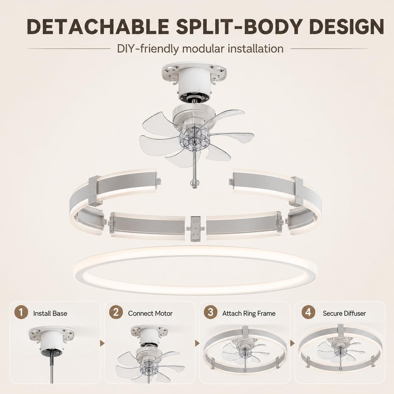 20인치 천장 선풍기(조명 및 리모컨 포함) 블랙 메탈 - Ceiling Fan Low Profile Flush Mount 리뷰 및 가격