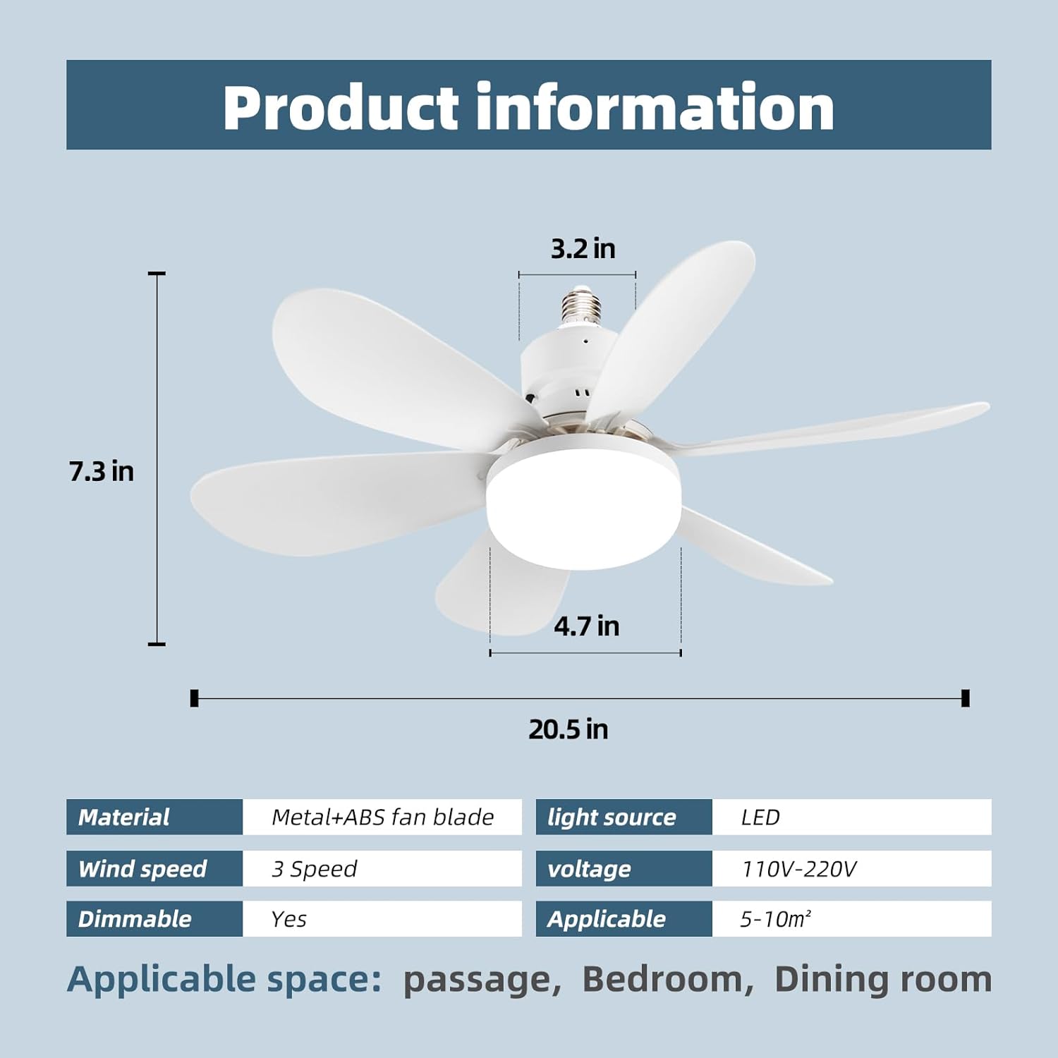 조명이 있는 소형 천장 선풍기: 속도와 밝기를 조절할  - Smart Ceiling Fan With Light Remote 리뷰 및 가격