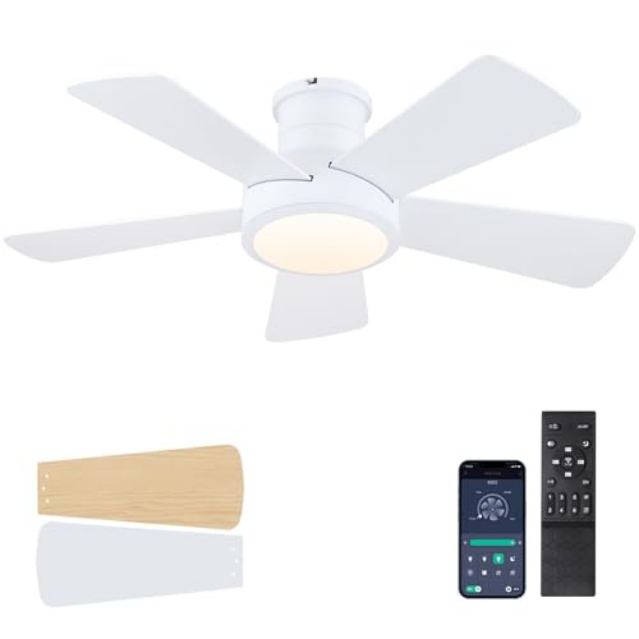 플러시 마운트 천장 선풍기(조명 및 리모컨 포함), 저 - Ceiling Fan Low Profile Flush Mount 리뷰 및 가격