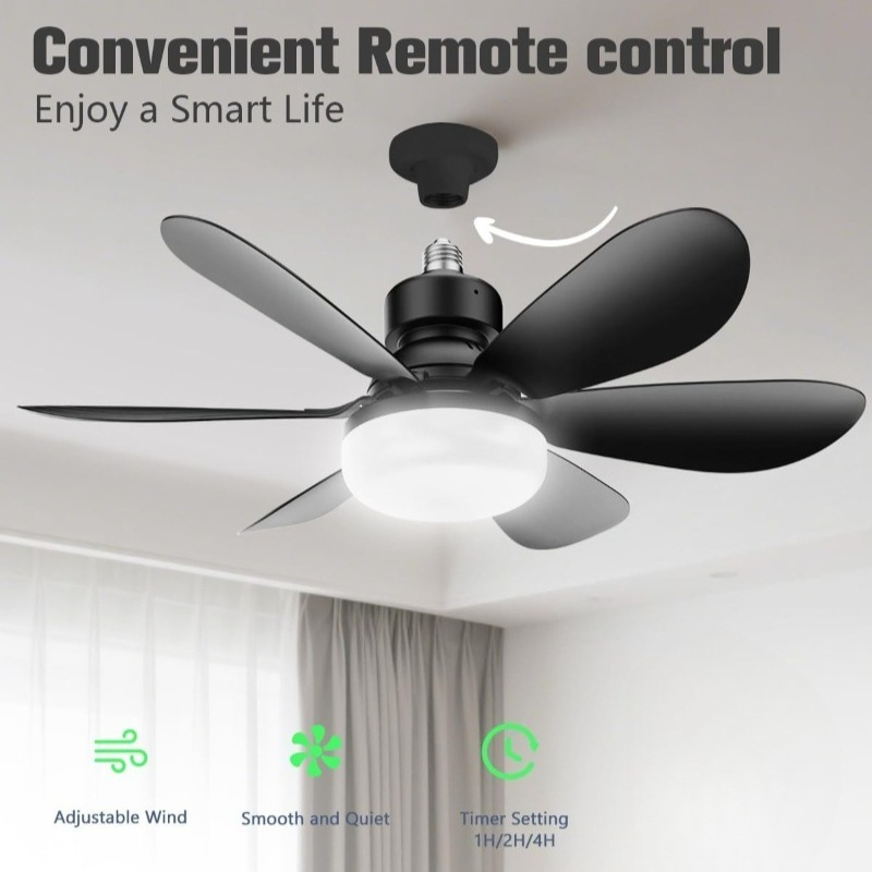 30W 천장 선풍기 조명 E27(리모컨 LED 조광 기 - Smart Ceiling Fan With Light Remote 리뷰 및 가격