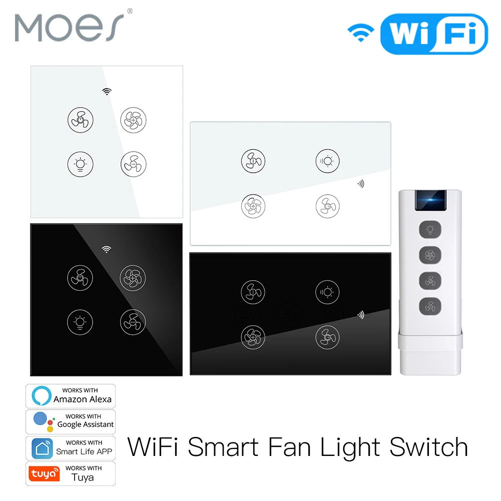 신제품 와이파이 RF 스마트 천장 팬 조명, 2/3 방 - Smart Ceiling Fan Alexa Wifi 리뷰 및 가격