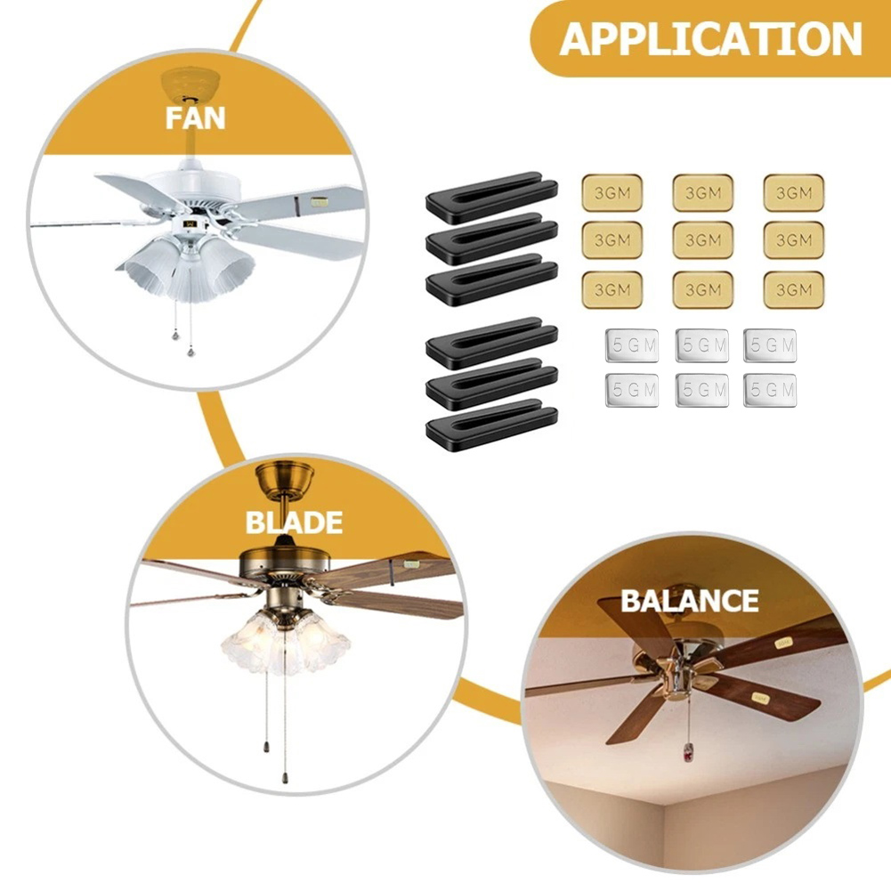 21개로 구성된 금속 천장 선풍기 날개 균형 조절 키트 - Ceiling Fan Blade Balancing Kit 리뷰 및 가격