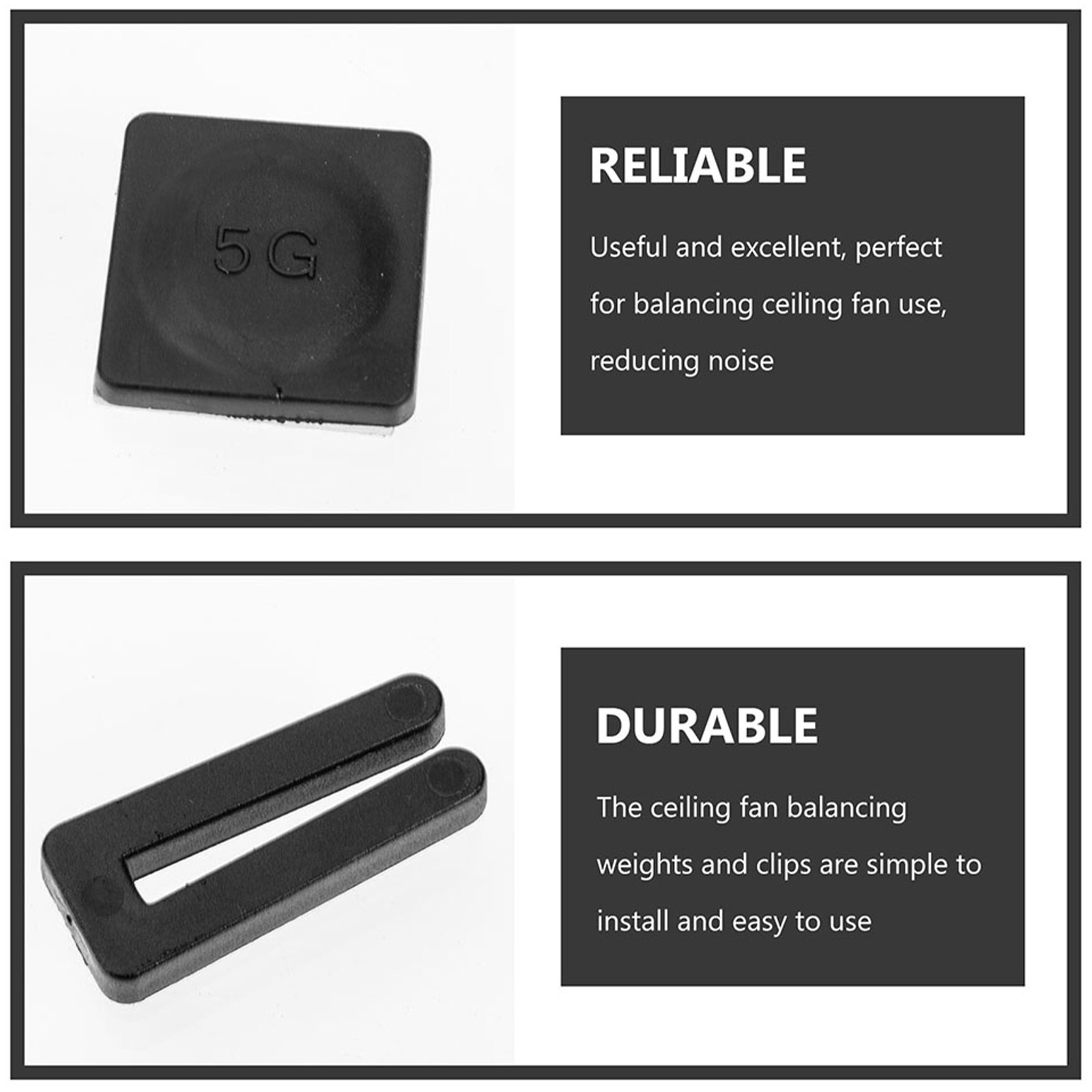 천장 선풍기 날개용 균형 조절 키트 5세트: 5g 무게 - Ceiling Fan Blade Balancing Kit 리뷰 및 가격