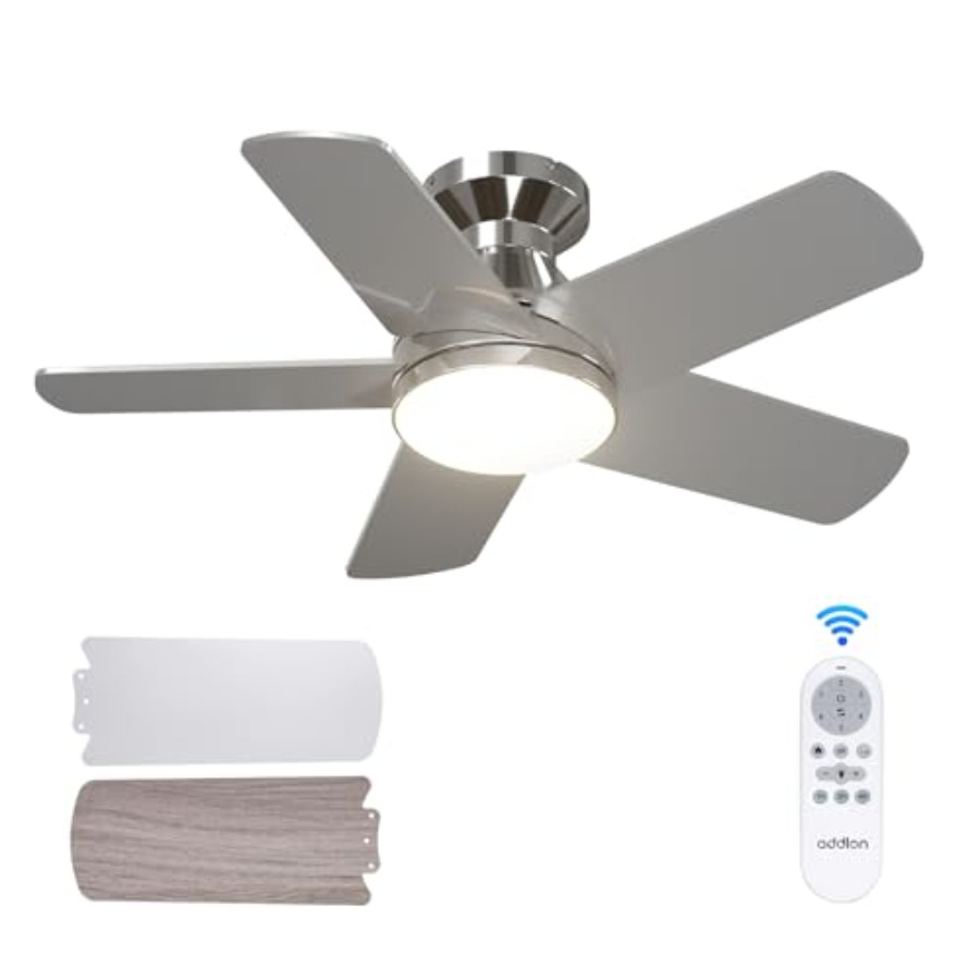 조명이 있는 천장 선풍기, 조명과 리모컨이 있는 로우  - Ceiling Fan Low Profile Flush Mount 리뷰 및 가격