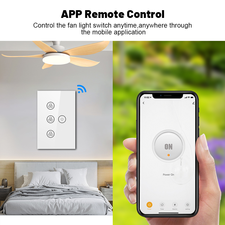 스마트 Wifi 팬 라이트 스위치, 미국/AU 천장 팬 - Smart Ceiling Fan Alexa Wifi 리뷰 및 가격