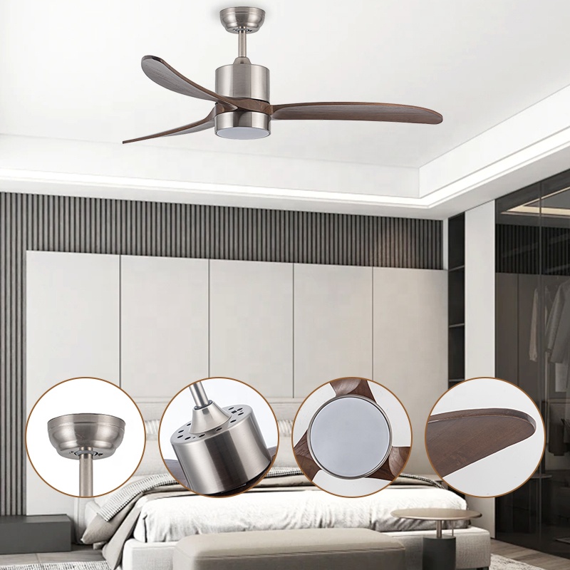 현대식 52인치 3개의 원목 날개 DC 모터 천장 선풍 - Ceiling Fan Led 3 Blade Modern 리뷰 및 가격