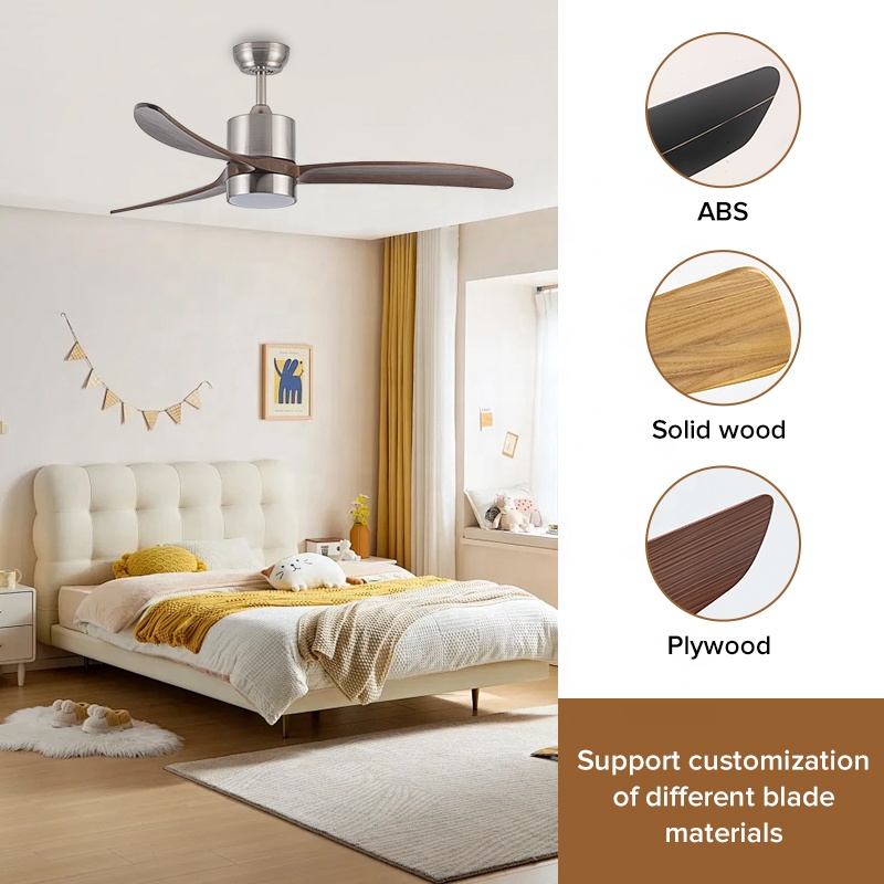 현대식 52인치 3개의 원목 날개 DC 모터 천장 선풍 - Ceiling Fan Led 3 Blade Modern 리뷰 및 가격
