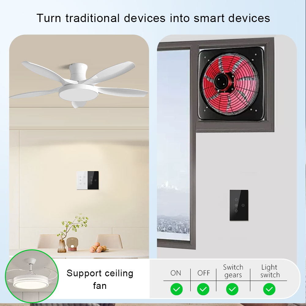미국 표준 Wi-Fi 스마트 팬 겸 조명, 터치 스위치 - Smart Ceiling Fan Alexa Wifi 리뷰 및 가격