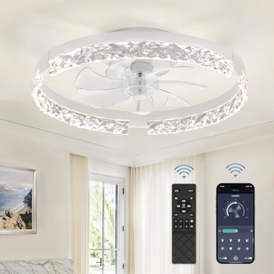 조명과 리모컨이 포함된 로우 프로파일 천장 선풍기, 팬 - Ceiling Fan Low Profile Flush Mount 리뷰 및 가격