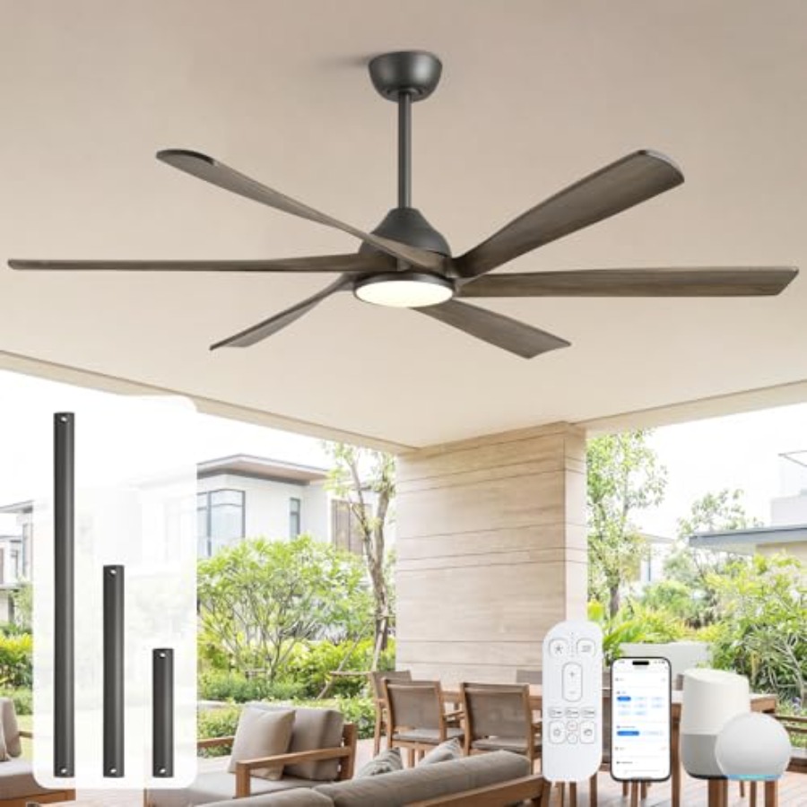 야외용 천장 선풍기(조명 포함): 72인치, 원목 날개 - Ceiling Fan Outdoor Damp Rated 리뷰 및 가격