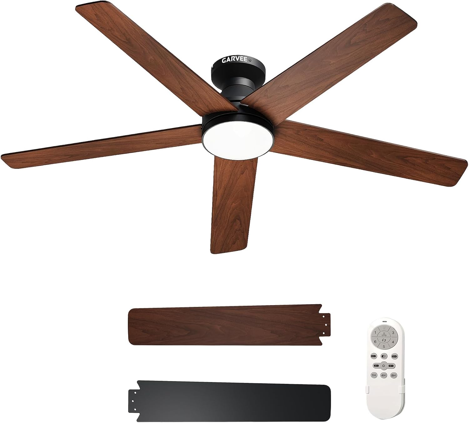 42/52인치 로우 프로파일 천장 선풍기(조명 및 나무 - Smart Ceiling Fan With Light Remote 리뷰 및 가격