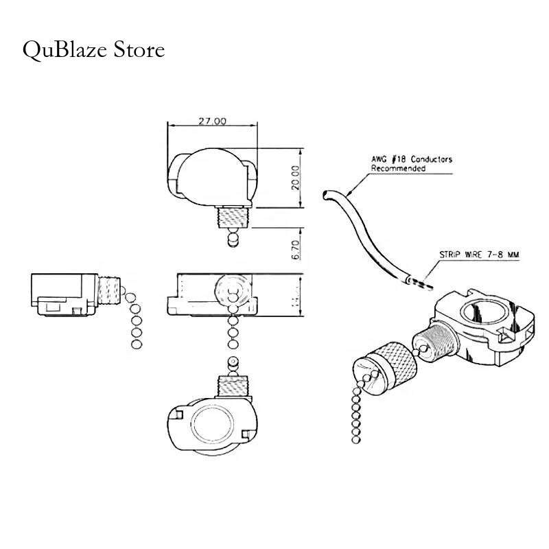 E87438 303 ON OFF 2 위치 3A 250V - Ceiling Fan Pull Chain Switch 리뷰 및 가격
