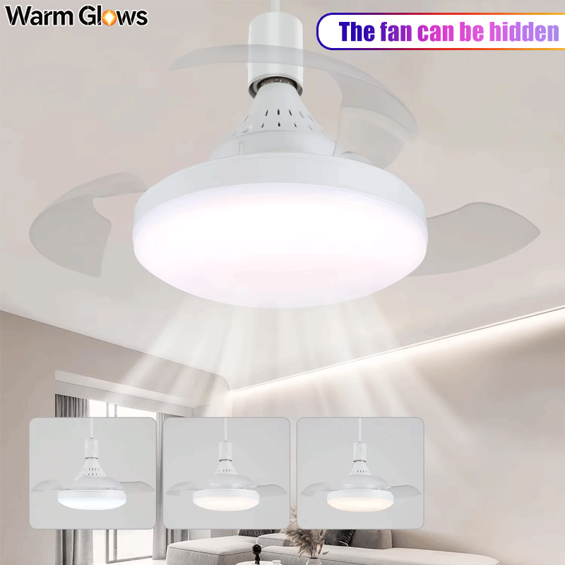 조명과 리모컨이 포함된 천장 선풍기, 숨겨진 접이식 블 - Smart Ceiling Fan With Light Remote 리뷰 및 가격