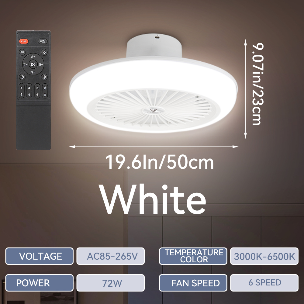 72W 천장 팬 천장 조명 85-265V 천장 팬 조명 - Smart Ceiling Fan With Light Remote 리뷰 및 가격