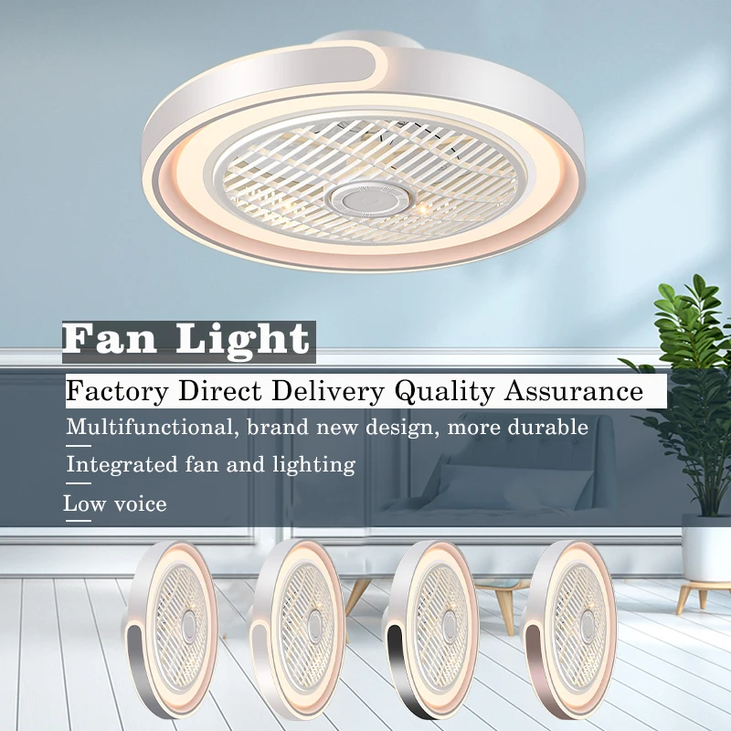 현대 새로운 스마트 팬 라이트 거실 침실 조용한 연구  - Smart Ceiling Fan With Light Remote 리뷰 및 가격