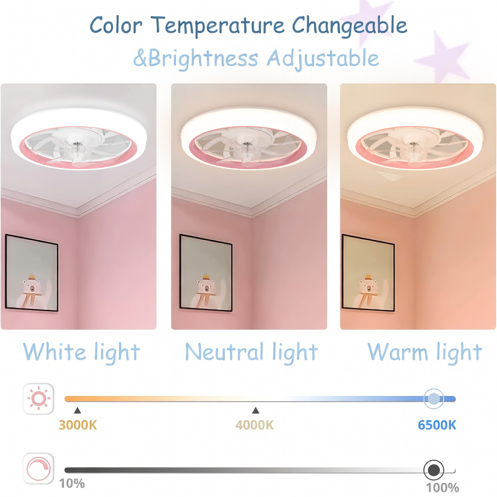 지능형 LED 천장 선풍기 조명, 원격 디밍, 6단계  - Smart Ceiling Fan With Light Remote 리뷰 및 가격
