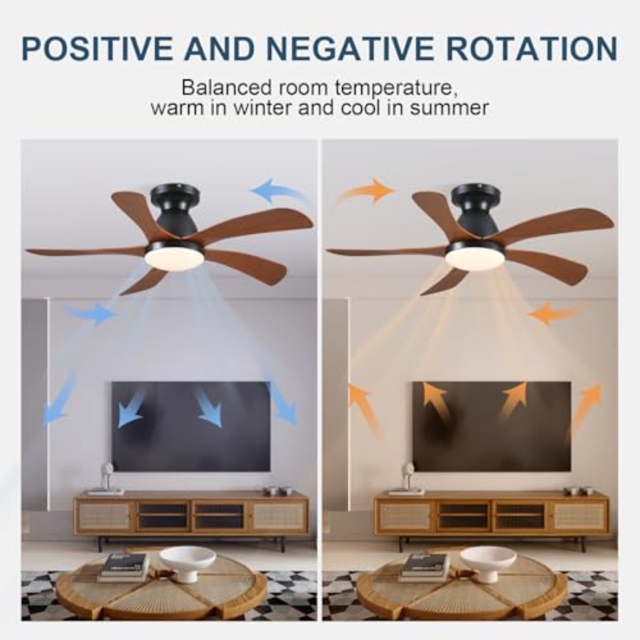 42인치 로우 프로파일 천장 선풍기(조명 및 리모컨 포 - Ceiling Fan Low Profile Flush Mount 리뷰 및 가격