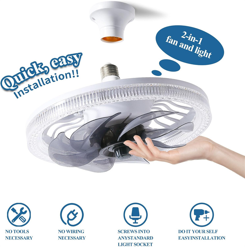 조명이 있는 천장 선풍기, 리모컨이 있는 소켓 팬 조명 - Ceiling Fan Low Profile Flush Mount 리뷰 및 가격