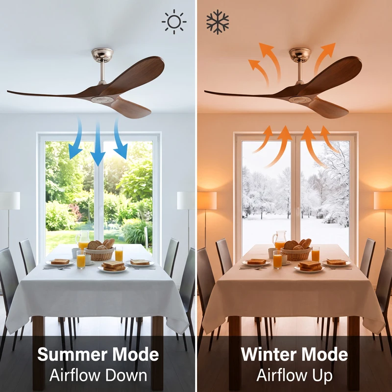 36~60인치, 3개의 날개가 있는 천장 선풍기, 리모 - Smart Ceiling Fan With Light Remote 리뷰 및 가격