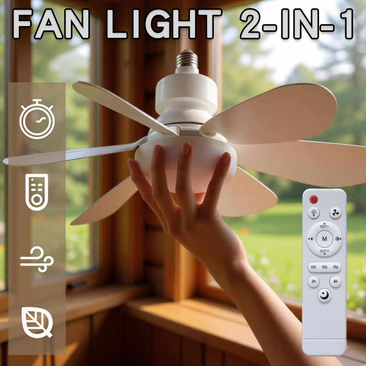 6엽 날개 천장 선풍기 LED 조명 E27 전구 소켓  - Ceiling Fan Led 3 Blade Modern 리뷰 및 가격