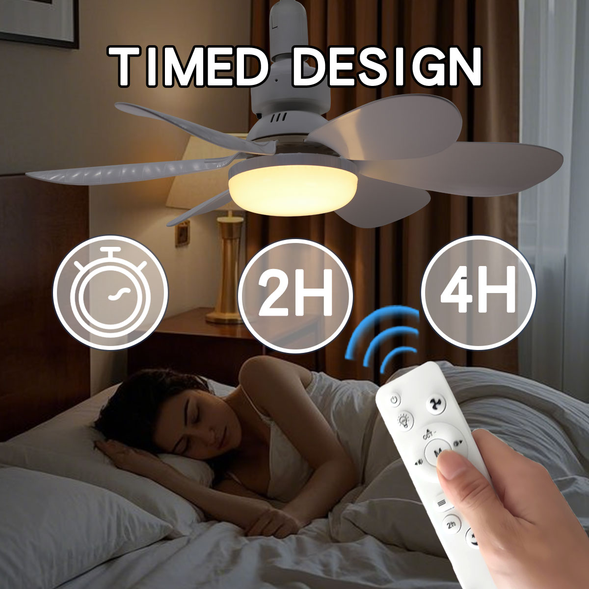 6엽 날개 천장 선풍기 LED 조명 E27 전구 소켓  - Ceiling Fan Led 3 Blade Modern 리뷰 및 가격