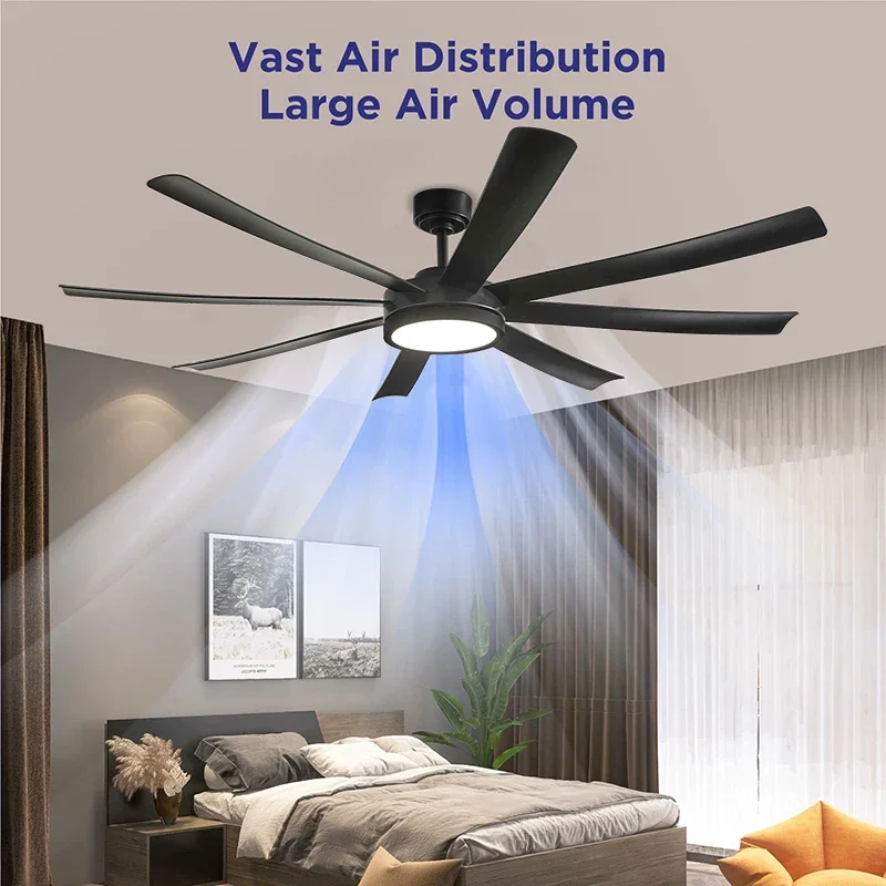72인치 대형 직경 블랙 팬 펜던트 조명 천장등, DC - Ceiling Fan With Remote Control Reversible 리뷰 및 가격